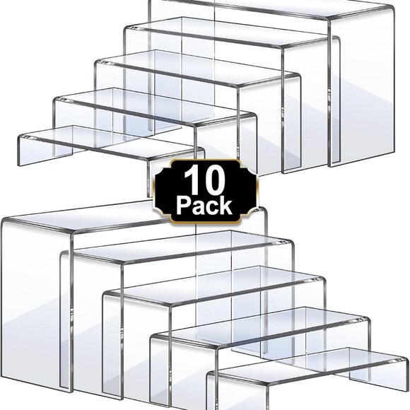 Other | Large Acrylic Risers 1 Pcs 2 Set7l8l9l Riser Display Shelf ...
